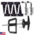 Double Door Shed Hardware Kit Hinges Latches T-handle Lock Window Gate Playroom. Fixed Price $79.14.
