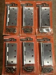 Pack New Everbilt 4 1/2" Satin Chrome Finish Commercial Door Hinge 162088. Fixed Price $19.95.