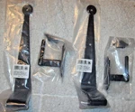 Lot Black Offset Strap Lift Pintle Shutter Hinges 11 3/4" (F26). Fixed Price $29.99.