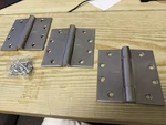 Ives Commercial Hinges 5BB1 Hw 4.5X4.5 652 .339 (#641) 18 Pack. Fixed Price $159.99.