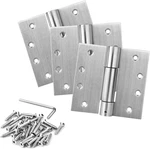 3 Pack 4" X Self Closing Door Hinges, Adjustable Tension Spring Stain. Fixed Price $38.22.