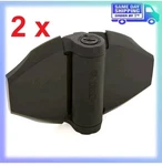 Pack Tru-close 4-1/2 In. X 6-3/4 Black Polymer And Stainless Steel Hinge. Fixed Price $23.99.