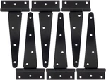 Hlmoptimo Heavy Duty Hinge Tee Strap Shed Gate Barn Fence Door Wrought. Fixed Price $37.99.
