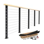 One-stop Cable Railing Post Kit, 5 Pack Level Drilled Line 36", Fixed To.... Fixed Price $331.08.