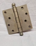Stanley Ball Tip 4.5 X In. Brass Plated Steel Butt Door Hinge. Fixed Price $15.20.