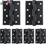6PCS Matt Black Door 4 X 3 Inch, Square Interior Hinges, Stainless. Fixed Price $31.65.