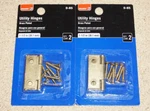 (2 Packs) New Bulldog Hardware 1- 1/2" Utility Hinge, Brass Plated, 2PK D-85. Fixed Price $9.99.