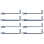 Vivida 10" J Bolt Gate Hinge Pack, Chain Link (8 Pcs). Fixed Price $102.87.
