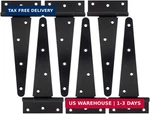 Hlmoptimo Heavy Duty Hinge Tee Strap Shed Gate Barn Fence Door Wrought. Fixed Price $51.96.