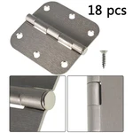 Lablt Satin Nickel Door Hinges Radius Corners 3-1/2IN 3.5*3.5IN 2.2MM 5/8" 18PCS. Fixed Price $30.19.