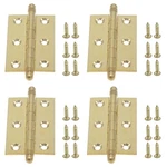 Pack Of 4 2.5 Inch Brass Door Butt Hinges, Mini Cabinet Decorative Folding Bu.... Fixed Price $18.42.