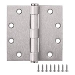 Stainless Steel Door Hinge Satin Nickel 4 1/2 Inch 5/8 Radius 9 Pack. Fixed Price $69.90.
