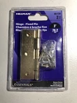 Hillman Fixed Pin Door Hinges Square Edge - 2 Pack Brass #851734 New. Fixed Price $8.00.