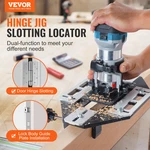 Door Hinge Jig, Aluminum Alloy Woodworking Hole Opener, Slotting Locator, Flexi. Fixed Price $48.46.