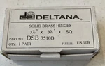 Pair Deltana #dsb 3510B Solid Brass Hinges US10B Finish X 3-1/2. Fixed Price $36.95.