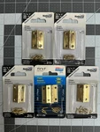 5-PACK (10 Hinges) National Hardware N211-292 Solid Brass Decorative Narrow Mini. Fixed Price $20.59.