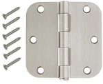 30 Pack 3.5" Satin Nickel Interior Door Hinges With 5/8" Radius. Fixed Price $31.99.