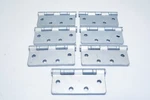 No Screws! Lot Of 7 Pbb BB51-4540-NR2 4.5 X 4.0 Hinge, 5/32 Radius Corner. Fixed Price $90.24.