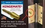Door Hinge Security Pins, 3 Pack Kit "made Usa". Fixed Price $8.75.