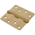 Hillman 4" Solid Brass Residential Door Hinge - 1/4 Round Corner Full Mortise. Fixed Price $9.00.