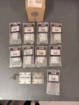 Lot Of 9 Pair Lawrence 3 " Zinc Broad Hinge Loose Pins W/ Ball Bearings PB1804S. Fixed Price $62.99.