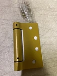 Emtek 95014US4 4"X4" Spring Mortise Hinge - Square Corner Satin Brass, Pair. Fixed Price $31.75.