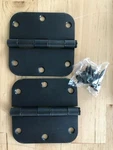 Pack Of Dynasty Hardware 3 1/2" Door Hinge 5/8" Radius Oil Rubbed Bronze C42. Fixed Price $13.04.