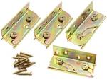 Lby Bed Rail Brackets With Square Screws 89 X 33MM(3.5'' 1.3''), Gold Yellow. Fixed Price $15.03.