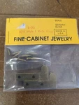 Brusso's Offset Pivot Hinges 1-3/8 X 5/16 1/8" L-23 Solid Brass. Fixed Price $44.00.