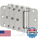 Joyny 4 Pack Self Closing Door Hinges 3.5 Inch Spring Loaded Garage Front Back. Fixed Price $56.69.