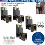 4-PACK Two-way Lockable Gate Latch Big Black, Heavy Duty For Barns & Farms. Fixed Price $89.74.