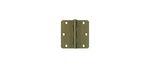 3-1/2" X 1/4" Radius Hinge, Ball Bearing Antique Brass Pair. Fixed Price $11.85.