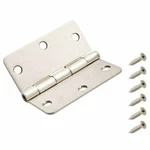 Everbilt 207 618 3-1/2 Satin Nickel 1/4 In. Radius Door Hinge (lot Of 10). Fixed Price $23.00.