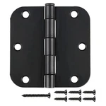 18 Matte Black Door Hinges 3 1/2 Inch Pack, No Squeak. Fixed Price $36.90.