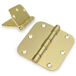 Haidms 18 Pack Satin Brass 3.5" Bifold Door Hinges Brushed Gold Interior. Fixed Price $67.80.