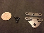Latch Hook Hinge Small Mini Doll House Antique Carved Wood Box A1. Fixed Price $10.58.