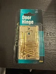 Ultra Door Hinge Non-mortise Brass Plated Steel, 3'', Model# 35542. Fixed Price $5.00.