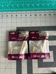 2-PACK Lot National Hardware 4" N337-917 Reed Modern Wall Coat Hook Brushed Gold. Fixed Price $22.49.