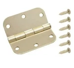 Everbilt 237075 3-1/2 In. X 5/8 Satin Brass Radius Door Hinge Lot Of 10. Fixed Price $21.00.