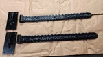 22" Steel Barn Strap Hinges W/design Offset W-hinge Pin Powder Coated Black. Fixed Price $269.95.