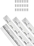4PCS 6INCH Classic Silvery Stainless Steel Piano Hinges, 0.05" Thickness, 1.2". Fixed Price $11.99.