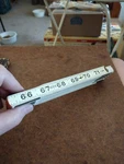 Revere Universal Wooden Ruler Folding 71 Inches Steel Hinges. Fixed Price $10.00.