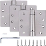 3 Pack 4" Self Closing Spring Loaded Door Hinges For Smooth Auto Close. Fixed Price $67.99.