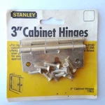 Stanley 3-INCH Two Cabinet Hinges Satin Brass #69-0190 003392323085. Fixed Price $16.58.