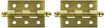 Deltana CH2015U3 X 1-1/2" Solid Brass Cabinet Hinge With Ball Tip Fini. Fixed Price $32.58.