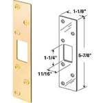 Defender Security Polished Brass 1-1/8 In. Heavy-gauge Deadbolt Strike. Fixed Price $14.33.