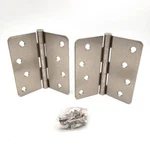 Dynasty Hardware Door Hinges 1/4" Radius Corner, Satin Nickel, 2-PACK. Fixed Price $11.95.