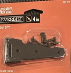 Everbilt Heavy Duty Decorative Strap Hinge Black 101974. Fixed Price $17.47.