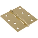 Hillman Square Corner Door Hinge Brass (4") 2 Pack. Fixed Price $7.95.