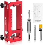 Door Hinge Jig, Aluminum Alloy Template Kit For Router, Adjustable Mo. Fixed Price $27.98.